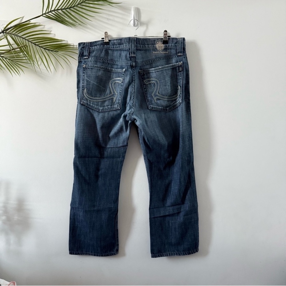 Y2K Rock & Republic Men’s Blue Straight Jeans Size 36